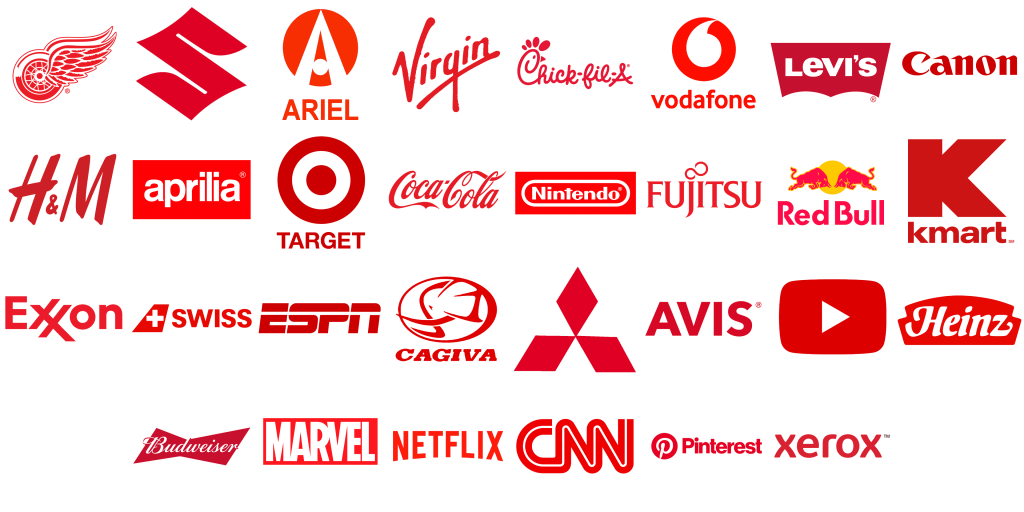 Logotipos color rojo